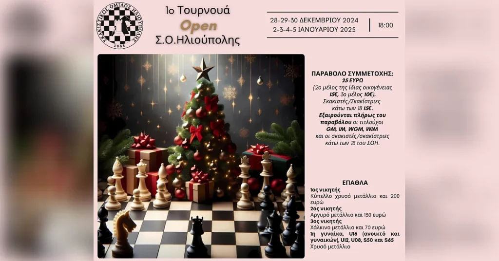1ο Τουρνουά Open Σ.Ο.Ηλιούπολης